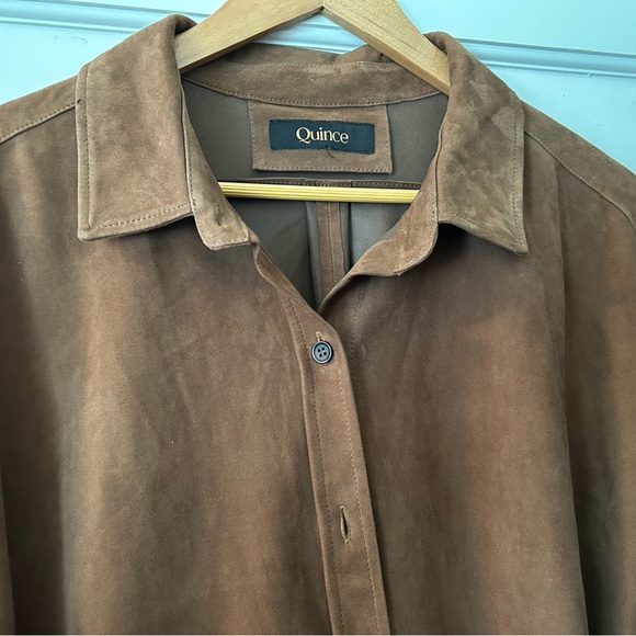 Quince Brown Suede Jacket with Relaxed Fit and Soft Material - Picture 2 of 4